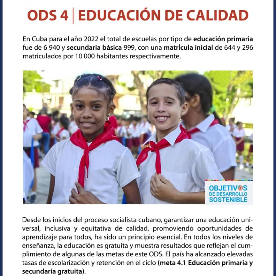 ODS 4 Educación de Calidad